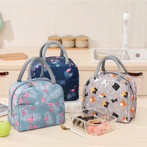 Portable Insulated Lunch Bag Tote Cooler Handbag Bento Pouch