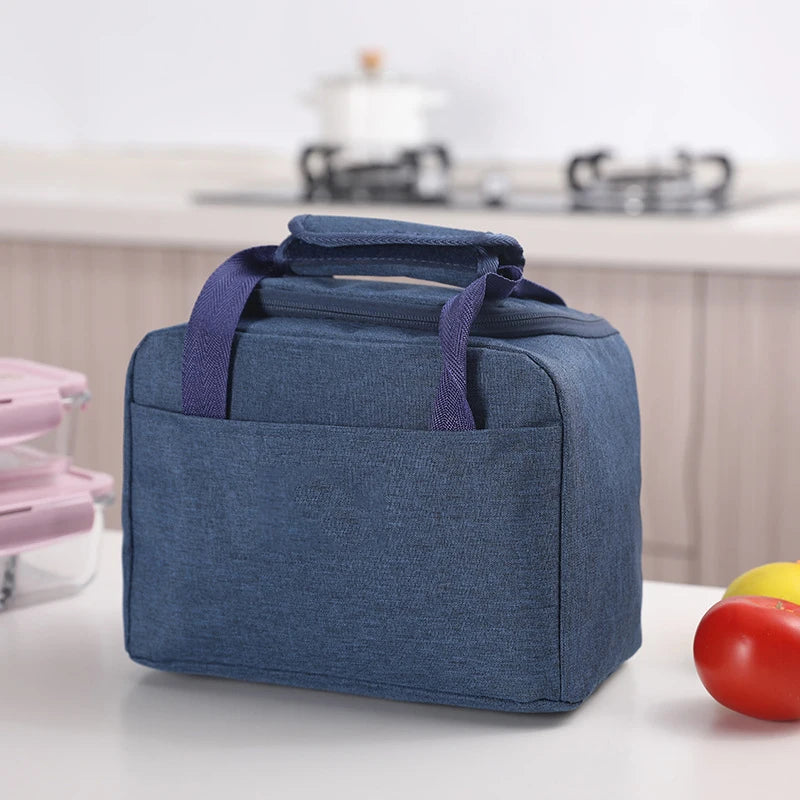Portable Insulated Lunch Bag Tote Cooler Bento Pouch