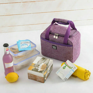 Insulated Lunch Bag Cooler Handbag Bento Pouch Food Storage Bags