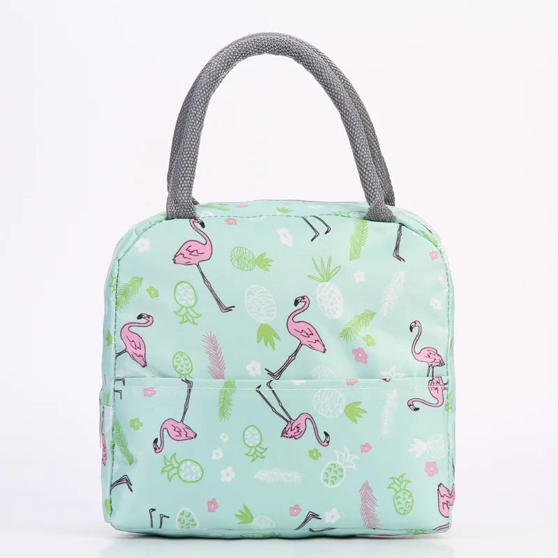 Insulated Lunch Bag Portable Cooler Handbag Bento Pouch Food Storage Bags