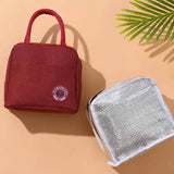 Portable Lunch Bag Food Insulation Handbag Student Aluminum Foil Keep Warm