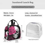 Skulls & Roses Insulated Lunch Bag