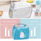 Insulated Lunch Bag Cooler Bento Pouch Food Storage Bags