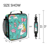 Portable Thermal Lunch Bag Insulated Tote Handbag Unicorn Bento Pouch