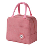 Portable Insulated Lunch Bag Office Cooler Bento Pouch Food Storage Handbag