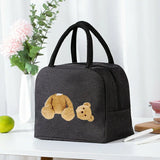 Portable Lunch Bag Thermal Insulated Kids Lunch Box Handbag Food Picnic