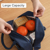 Waterproof Insulated Canvas Cooler Bag Thermal Lunch Bag for Children School