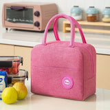 Waterproof Insulated Canvas Cooler Bag Thermal Lunch Bag for Children School