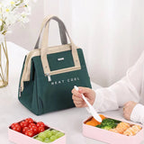 Portable Lunch Bag for Women Large Capacity Thermal Food Storage Office Worker