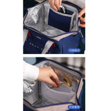 Portable Lunch Bag for Women Large Capacity Thermal Food Storage Office Worker