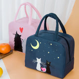 Women's Portable Lunch Bag Insulated Cooler Bento Box Storage Handbag