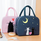 Women's Portable Lunch Bag Insulated Cooler Bento Box Storage Handbag