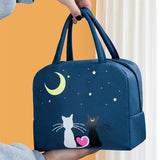 Women's Portable Lunch Bag Insulated Cooler Bento Box Storage Handbag