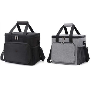 Lunch Box Bag Insulated Food Fresh Keep Large Capacity Storage Tote Grey