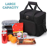 Lunch Box Bag Insulated Food Fresh Keep Large Capacity Storage Tote Grey