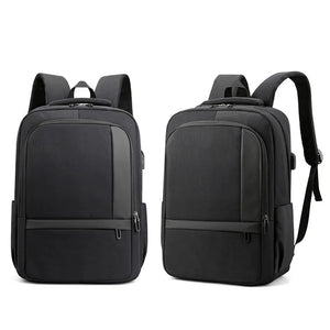 Waterproof Men Backpack USB Interface School Bag