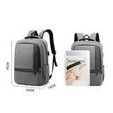 Waterproof Men Backpack USB Interface School Bag