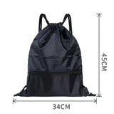 Large Drawstring Backpack Travel Bag with Zipper