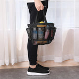 Portable Mesh Tote Bag Shower Caddy Toiletry Organizer Handbag