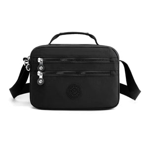 Waterproof Nylon Shoulder Bag Multi-pocket Soft Zipper Purses Handbags