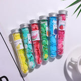 Portable Mini Bath Test Tube Confetti Foaming Flower Paper Soap Slice