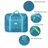 Portable Foldable Travel Bag Nylon Waterproof Large Capacity Luggage