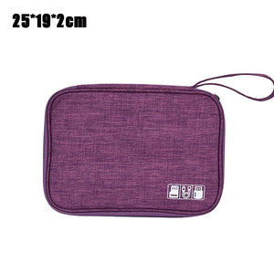 Multi-function Travel Storage Bags Waterproof Zipper Data Arrange Bag