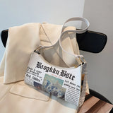 Women French Shoulder Bags PU Leather Underarm Bags