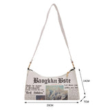 French Leather Shoulder Bag Single Strap Zipper Women's Underarm Bags