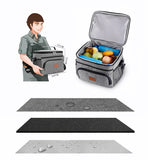 Waterproof Portable Office Lunch Bag Insulated Thermal Tote Cooler Handbag