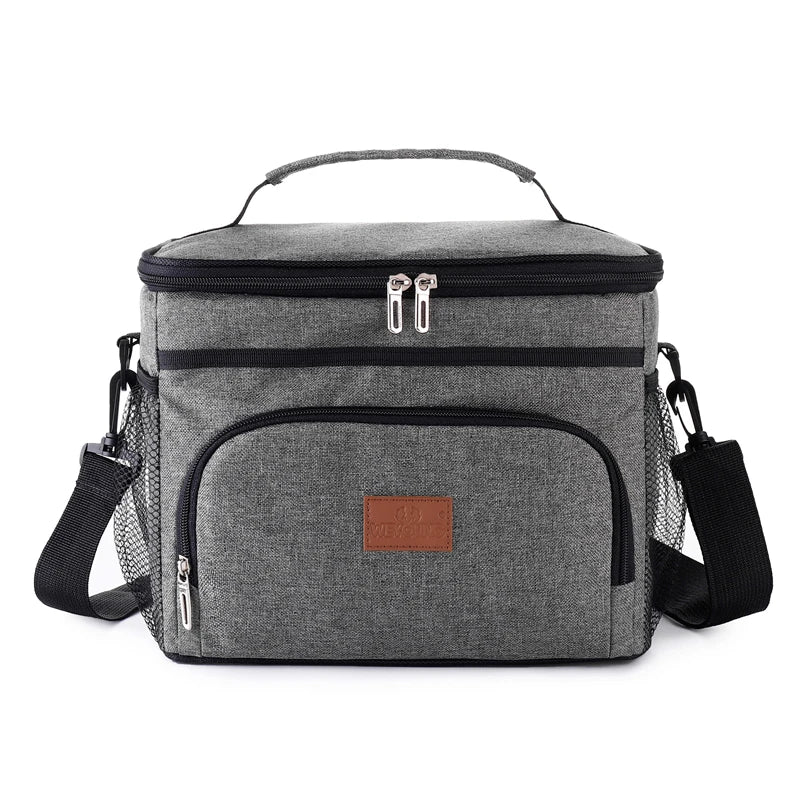 Waterproof Portable Office Lunch Bag Insulated Thermal Tote Cooler Handbag