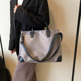 Portable Oxford Cloth Shoulder Bag Women Shopping Handbag