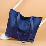 Oxford PU Leather Women's Shoulder Bag Large Capacity Handbag