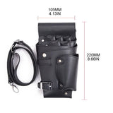 Barber Scissors Bag Hairdresser Organizer PU Leather Salon Storage Pockets