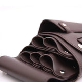 Barber Scissors Bag Hairdresser Organizer PU Leather Salon Storage Pockets