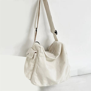 Waterproof Nylon Shoulder Bag Japanese Style Large Capacity