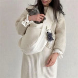 Portable Pet Bag Puppy Kitten Carrier Canvas Single Shoulder Cat Bag Sling