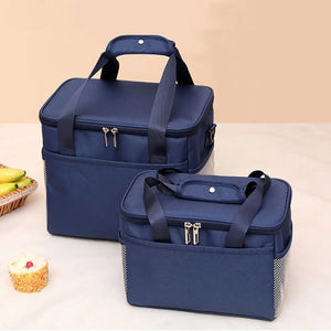 Portable Picnic Travel Kid Insulated Thermal Bag Lunch Box Breakfast Organizer