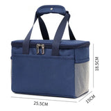 Portable Picnic Travel Kid Insulated Thermal Bag Lunch Box Breakfast Organizer