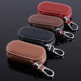 Protective Auto Car Key Bag Cover Zipper Leather Case