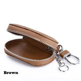 Protective Auto Car Key Bag Cover Zipper Leather Case