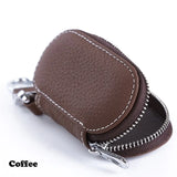 Protective Auto Car Key Bag Cover Zipper Leather Case