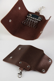 Portable Pu Leather Keychain Key Holder Bag Case