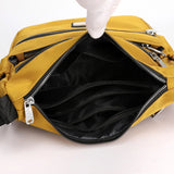 Women's Waterproof Nylon Crossbody Bag Soft Zipper Purses Multi-pocket Sac