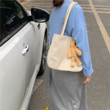 Casual Waterproof Nylon Shoulder Bag for Women Large Capacity Totes
