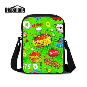 Custom Pattern Mini Crossbody Bag Portable Square Messenger Bag