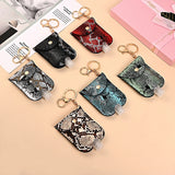 Portable Leopard Print Keychain Hand-Washing Disinfection