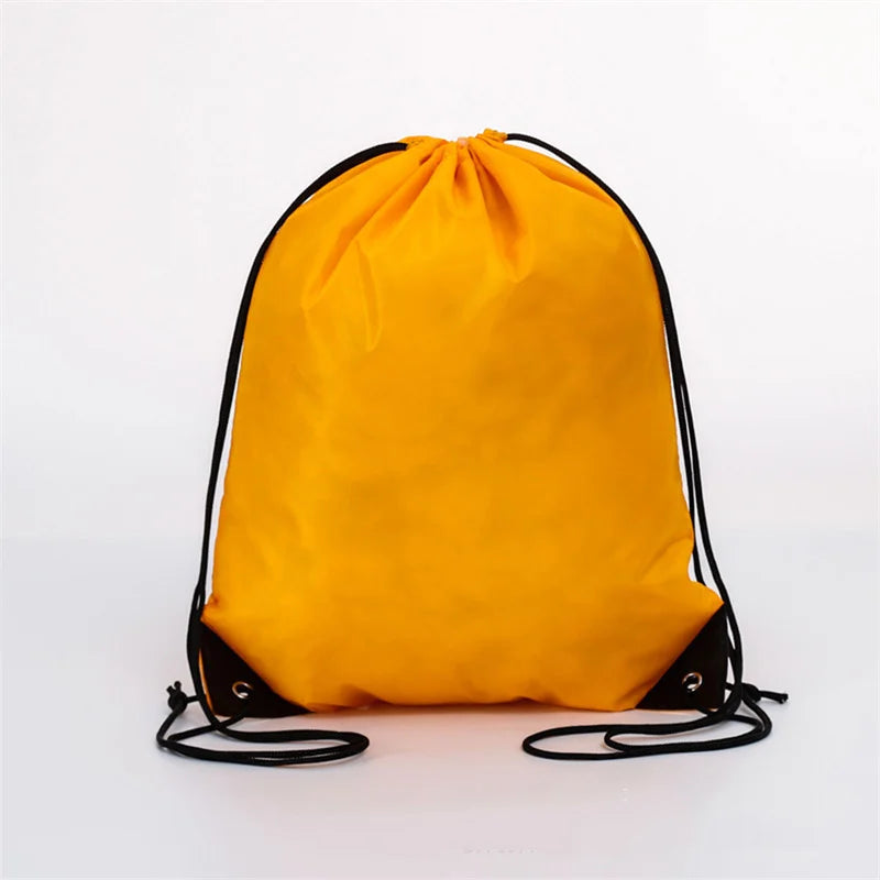 Portable Sports Bag Thicken Drawstring Belt Riding Backpack Gym