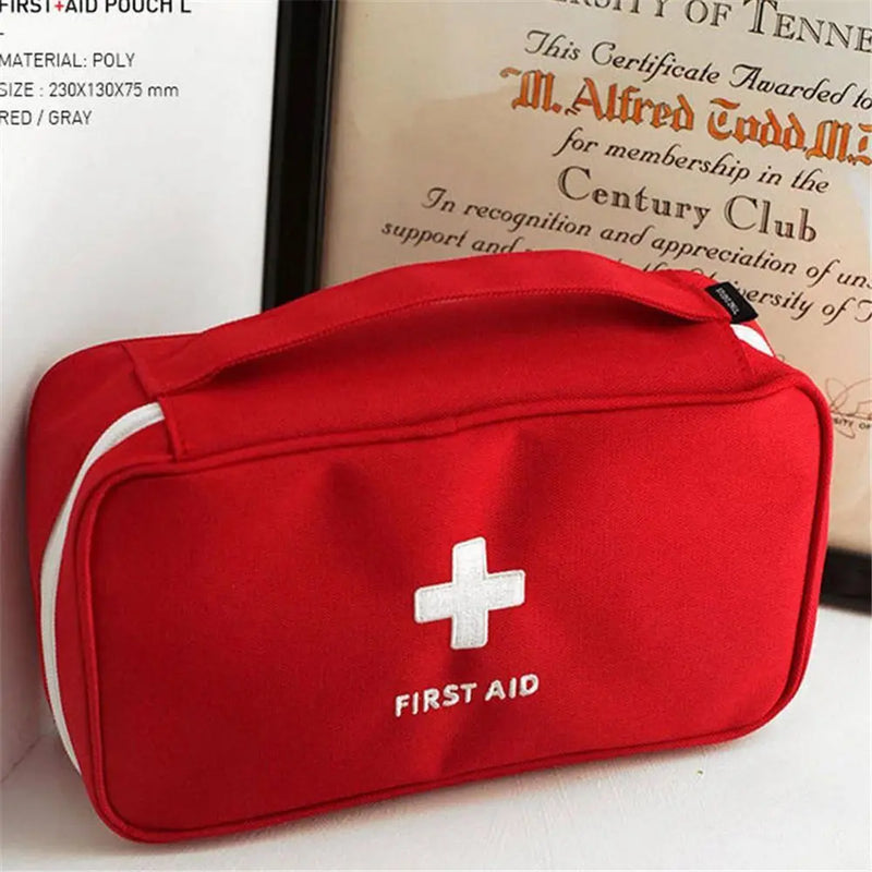 Portable Storage Bag First Aid Emergency Medicine Bag Outdoor Pill Survival