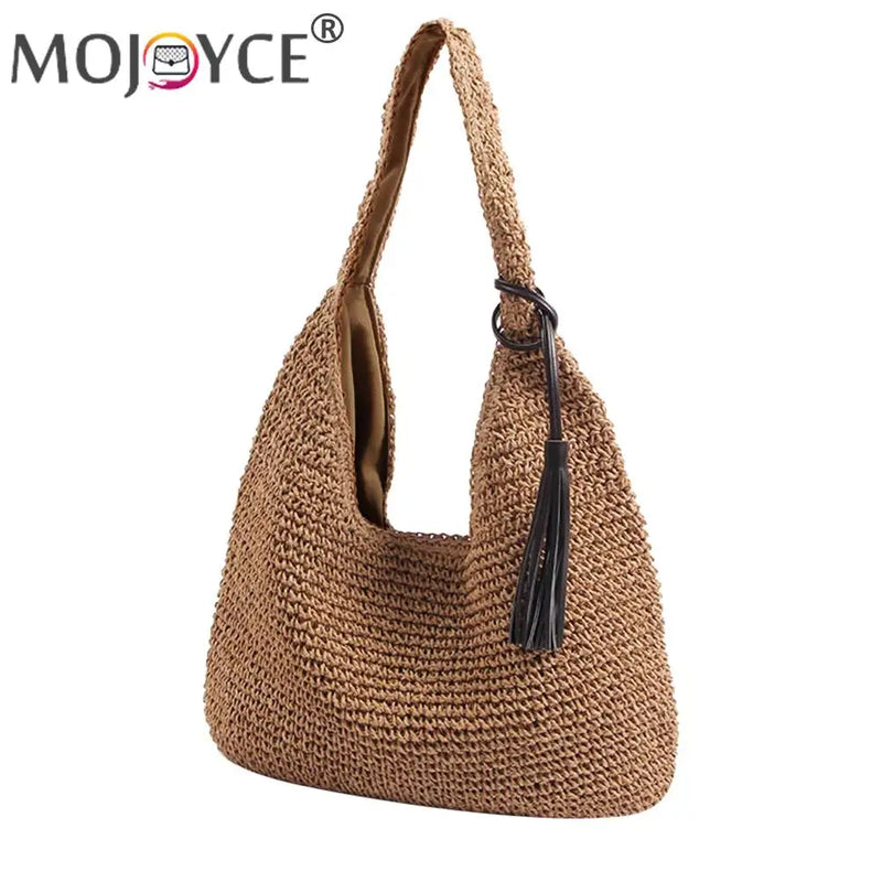 Summer Beach Straw Shoulder Bag Large Capacity Handbag